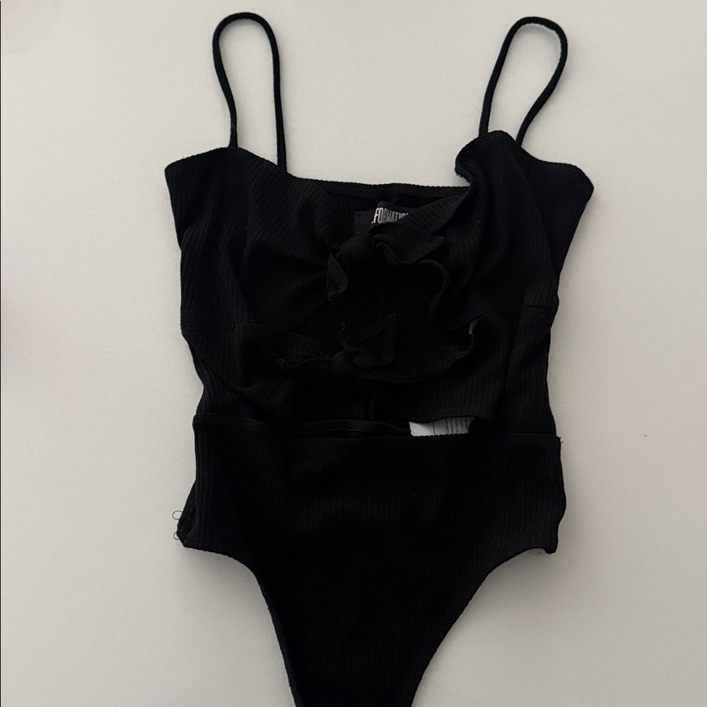 Reformation Black Bodysuit